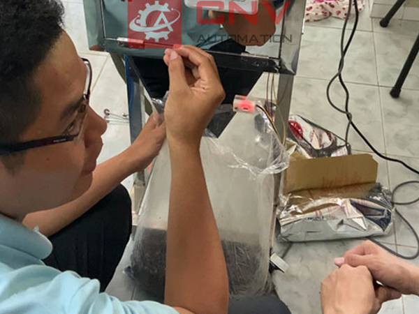 Dự án máy cân định lượng cà phê bột và hạt tự động – Khách hàng ở Tây Ninh