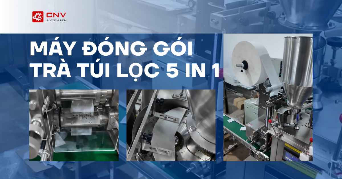 Máy đóng gói trà túi lọc 5 in 1