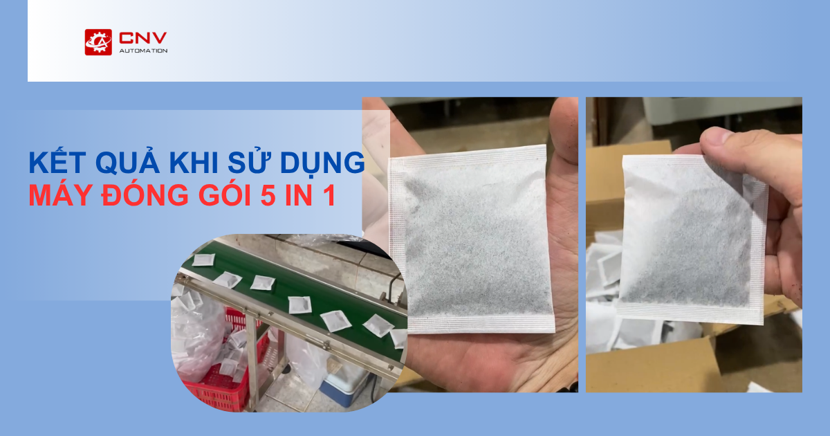 Kết quả máy đóng gói trà túi lọc 5 in 1