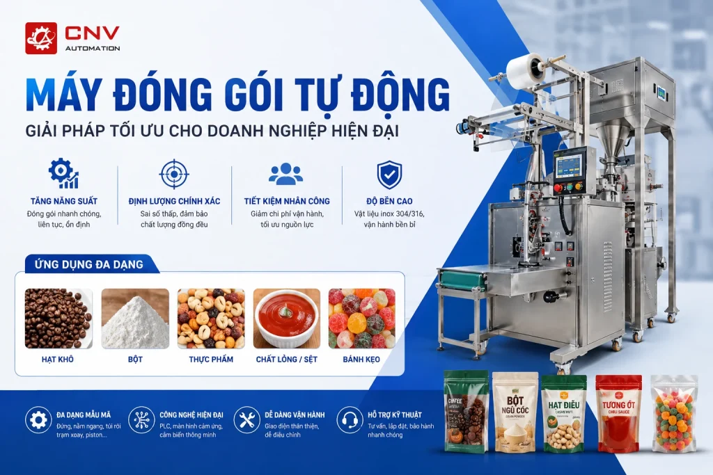 Máy đóng gói tự động tại CNV Automation